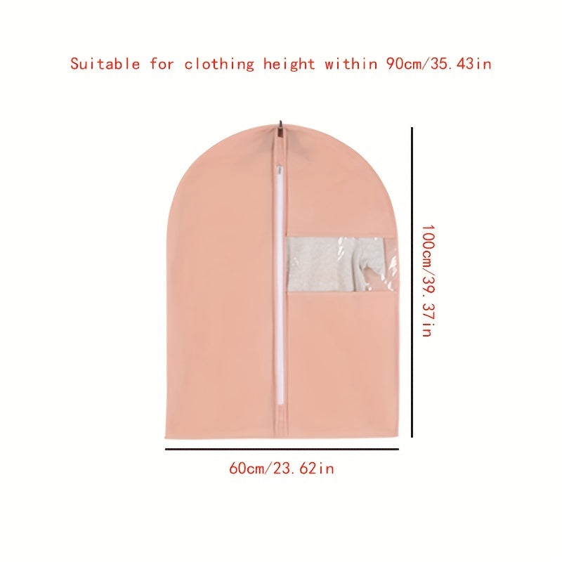 Garment Bag for Hanging Clothes Non Woven Fabric Dust Proof Cover with Zipper