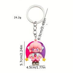 Cartoon Character Charm Keychain Car Keychain Pendant Gift For Girls
