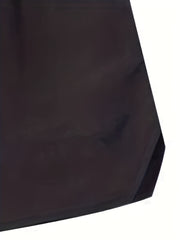 Men's Breathable Solid Shorts with Pockets Drawstring Elastic Waist
