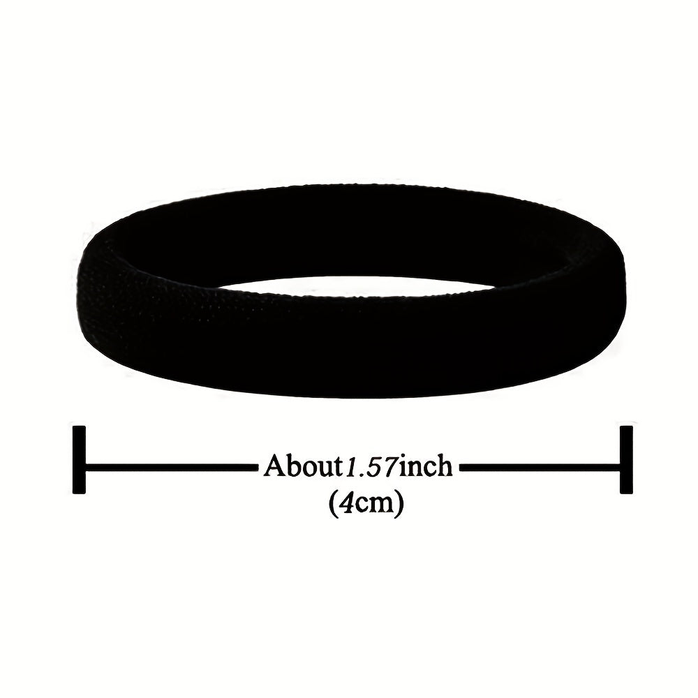 50pcs Seamless Elastic Rubber Hair Bands for Girls and Adults