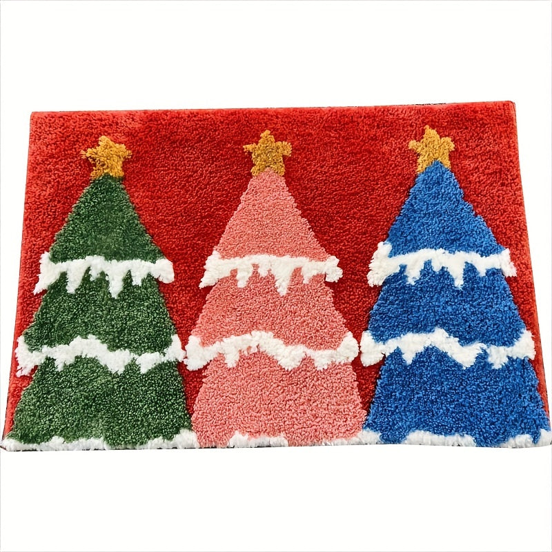 Christmas Non-slip Bath Mat Cartoon 3D Bathroom Rug