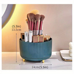 360 Rotating Makeup Brush Holder Organizer