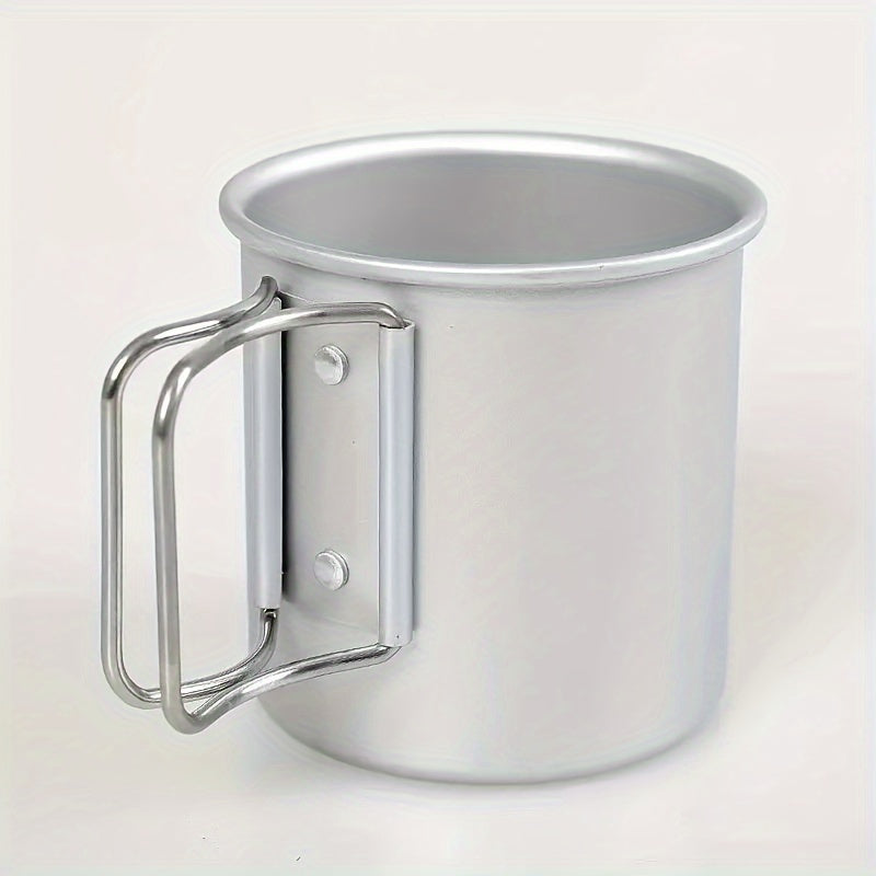 Portable Folding Aluminum Water Cup for Camping Picnic Hiking