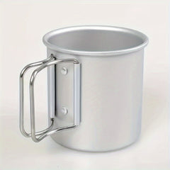 Portable Folding Aluminum Water Cup for Camping Picnic Hiking