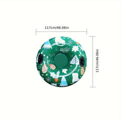 Inflatable Snow Sled Christmas Theme Tube