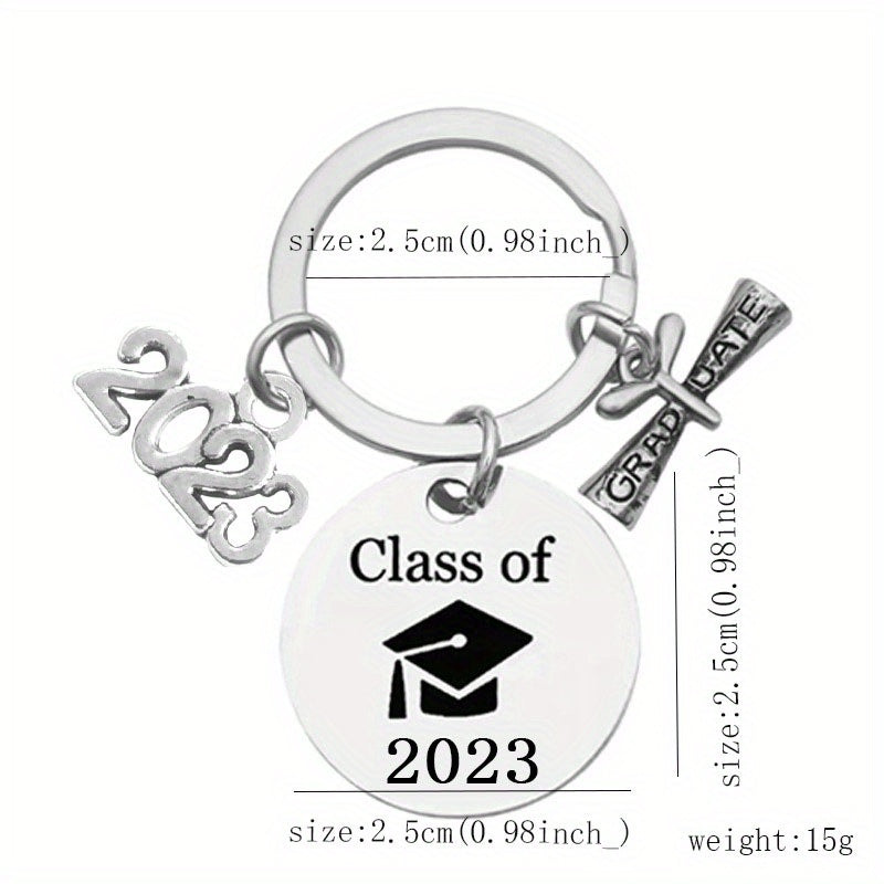 Boys Creative Pendant Keychain My Story Is Just Beginning Stainless Steel Gift