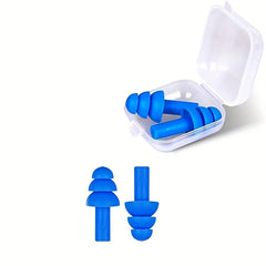 5 Pairs Washable Silicone Earplugs for Swimming and Drifting
