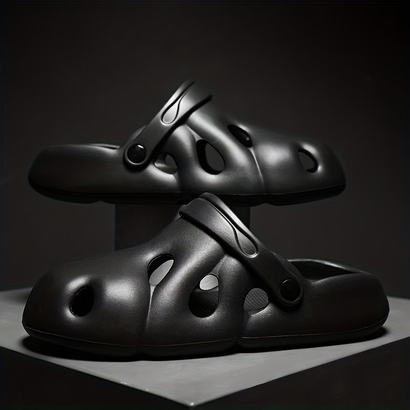 Men's Hollow Out Clogs Slip-on Soft Sole Sandals