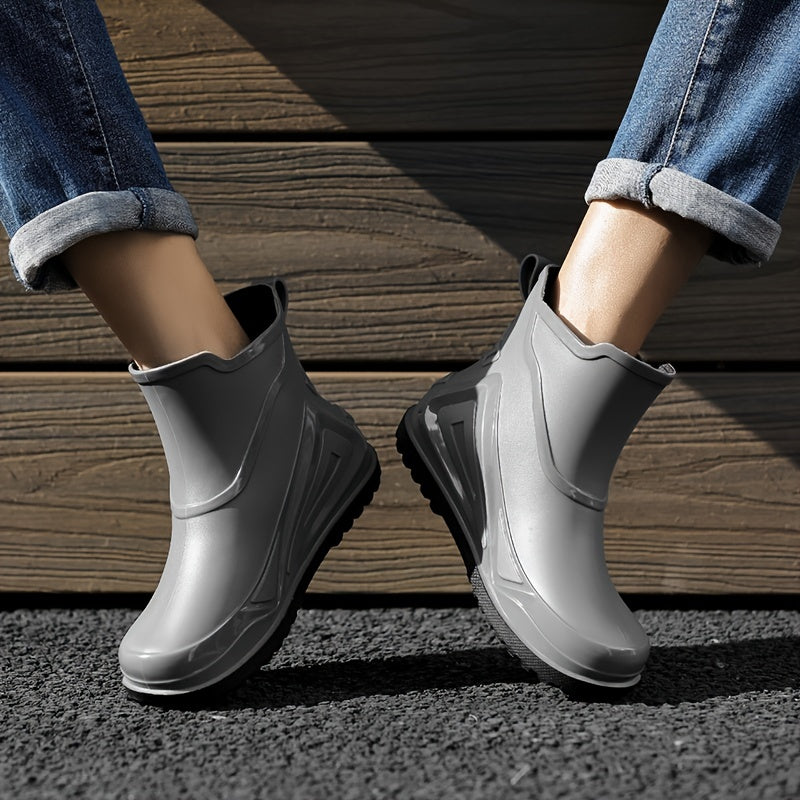 Men's Waterproof Non-slip Rain Boots for Outdoor Fishing