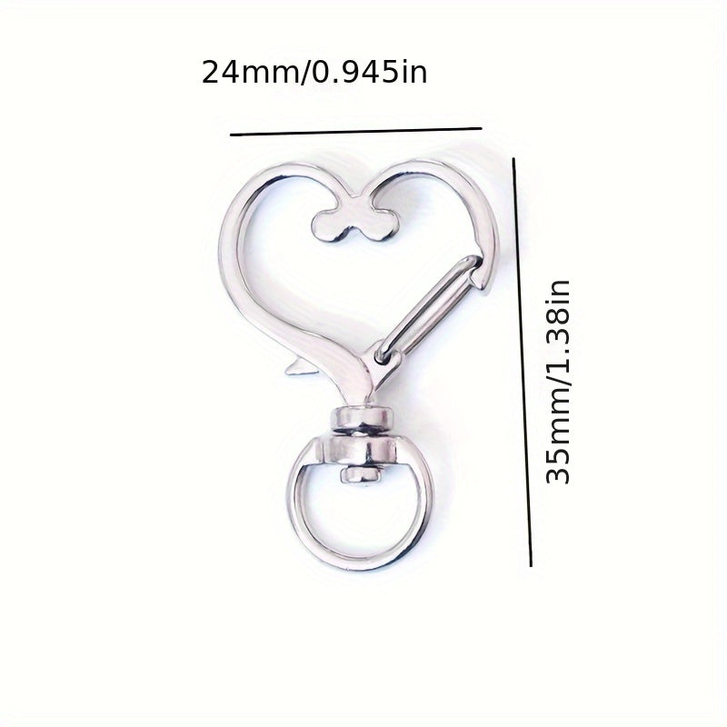 Heart Shape Buckle Jewelry Accessories Metal Love Keychain