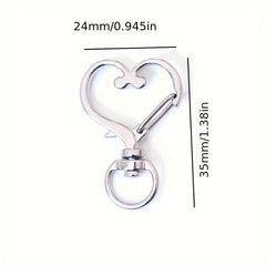 Heart Shape Buckle Jewelry Accessories Metal Love Keychain