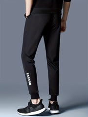 Men's Mesh Athletic Track Pants with Pockets for Gym and Running