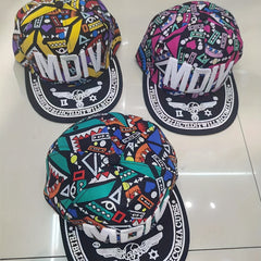 Classic Style Unisex Hip Hop Hat Couple Flat Brim Cloth Hip Hop Cap