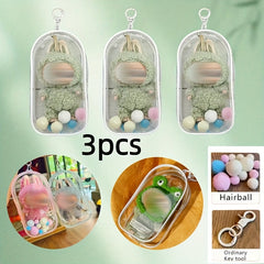 3pcs Doll Storage Box with Colorful Balls and Buttons
