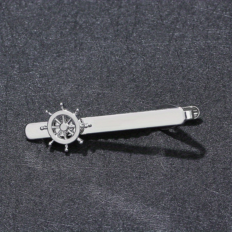 Nautical Boat Rudder Tie Clip for Men