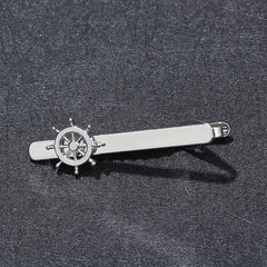Nautical Boat Rudder Tie Clip for Men