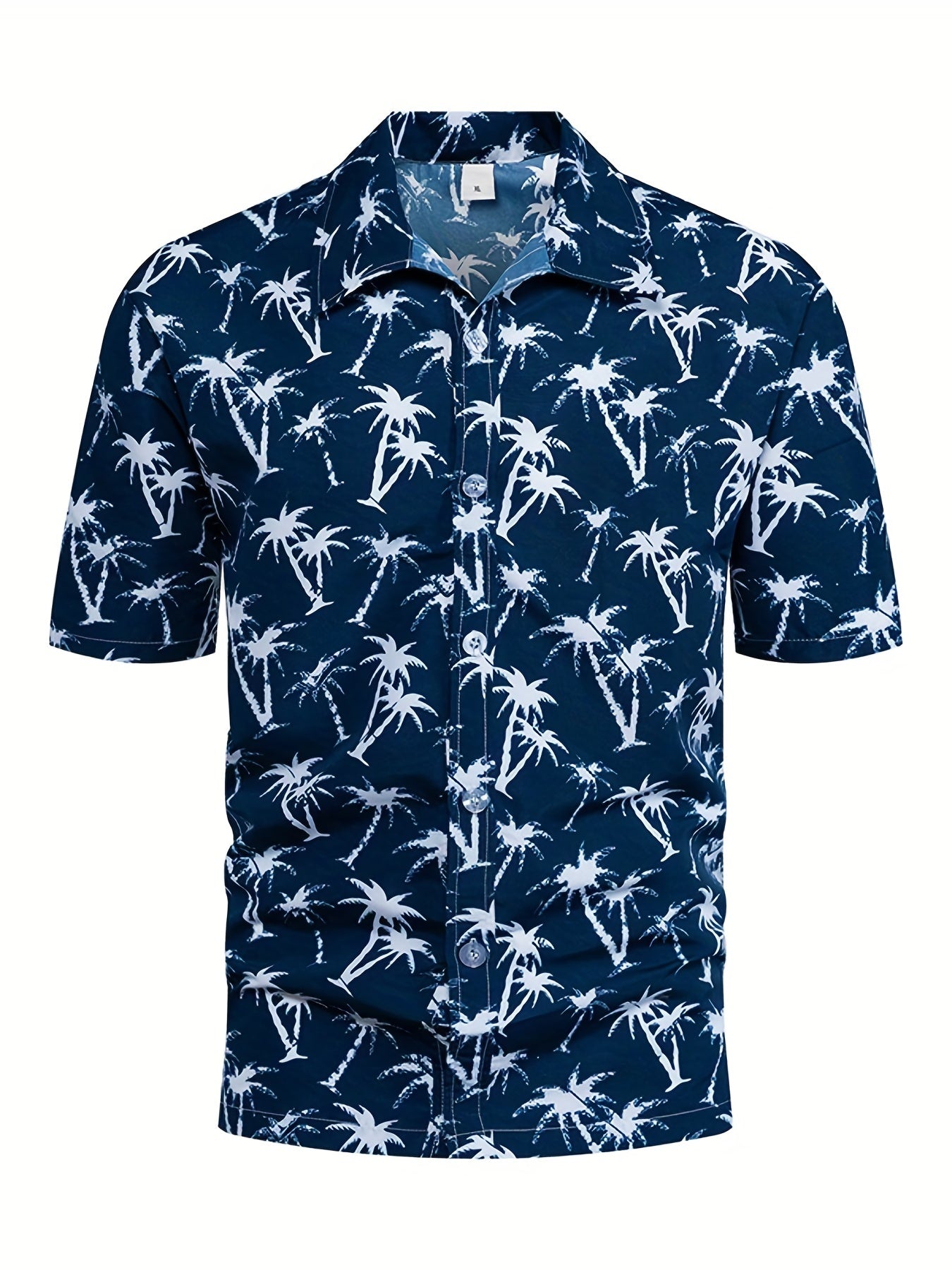 Men's Hawaiian Style Graphic Print Short Sleeve Shirt