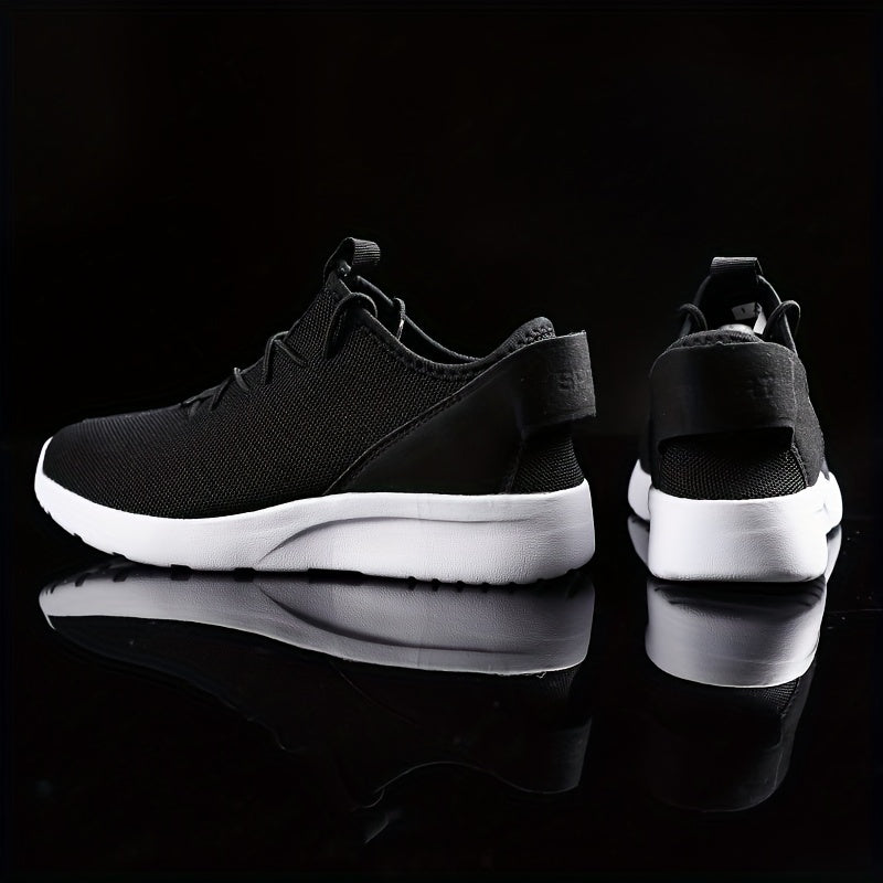 Men's Breathable Knit Lace Up Sneakers
