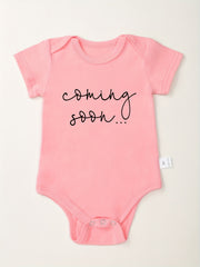 School Letter Pattern Cotton Dress For Boys & Girls 0-24M