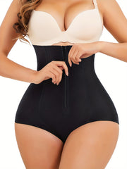 High Waist Compression Panties with Zipper for Tummy Control