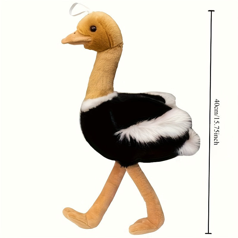 Ugly Ostrich Plush Toy Soft Stuffed Animal Decor with Expressive Eyes