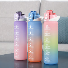 32oz Leakproof Tritran BPA Water Bottle with Time Marker