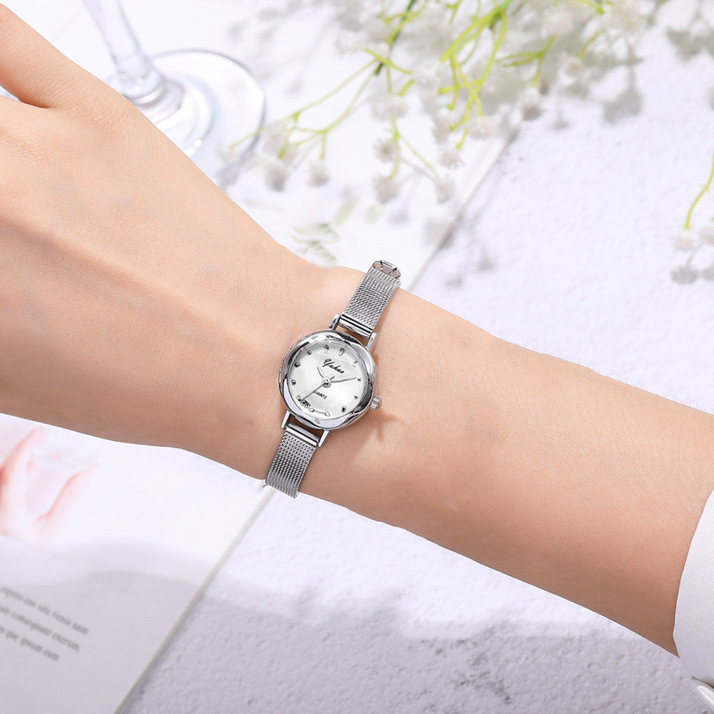 Small Dial Quartz Watch Fancy Watches Jewelry Girls Accessories