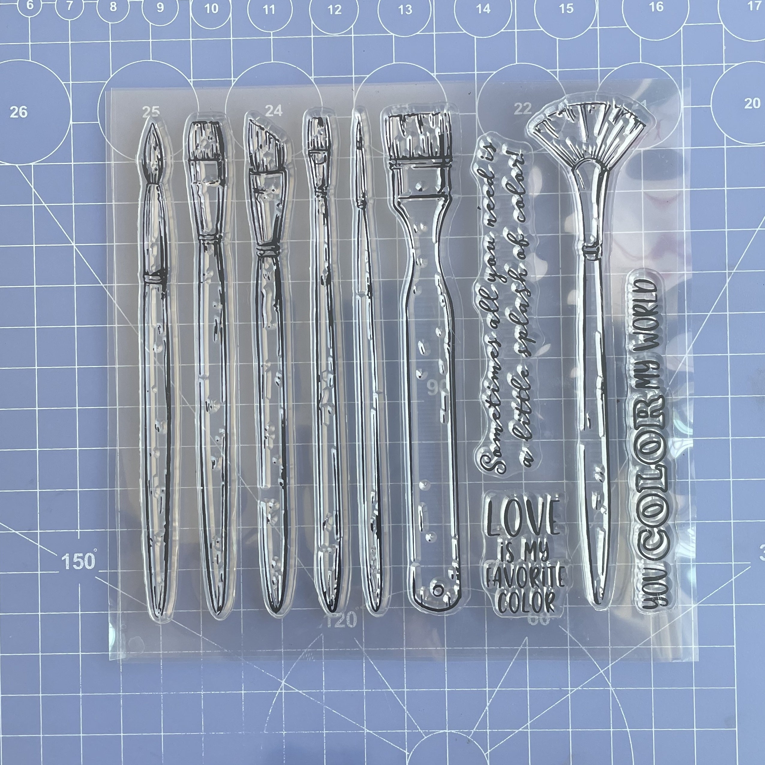 Transparent Silicone Stamp for Personalized Notebooks & Cards
