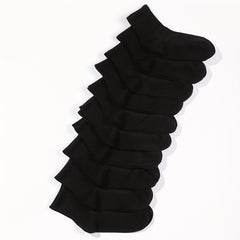 10 pairs Breathable Cotton Calf Socks for Boys Girls