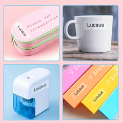 Custom Waterproof Name Stickers for Children's School Stationery