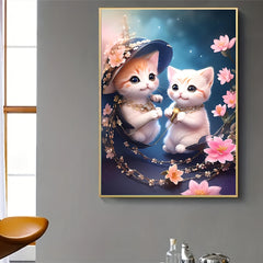 Cat Pattern Canvas Painting Poster for Home Wall Decoration