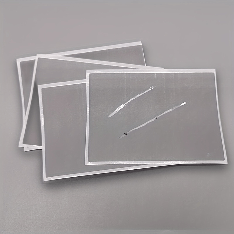 100pcs 70x100mm Gray Scratch Postcards Wedding Stickers