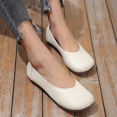 Women's Soft Sole Slip-On Loafers Faux Leather Flats