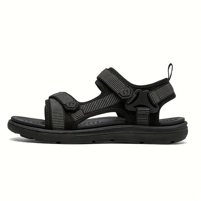 Men's Open Toe Hook And Loop Sandals Non Slip Comfortable Beach Shoes