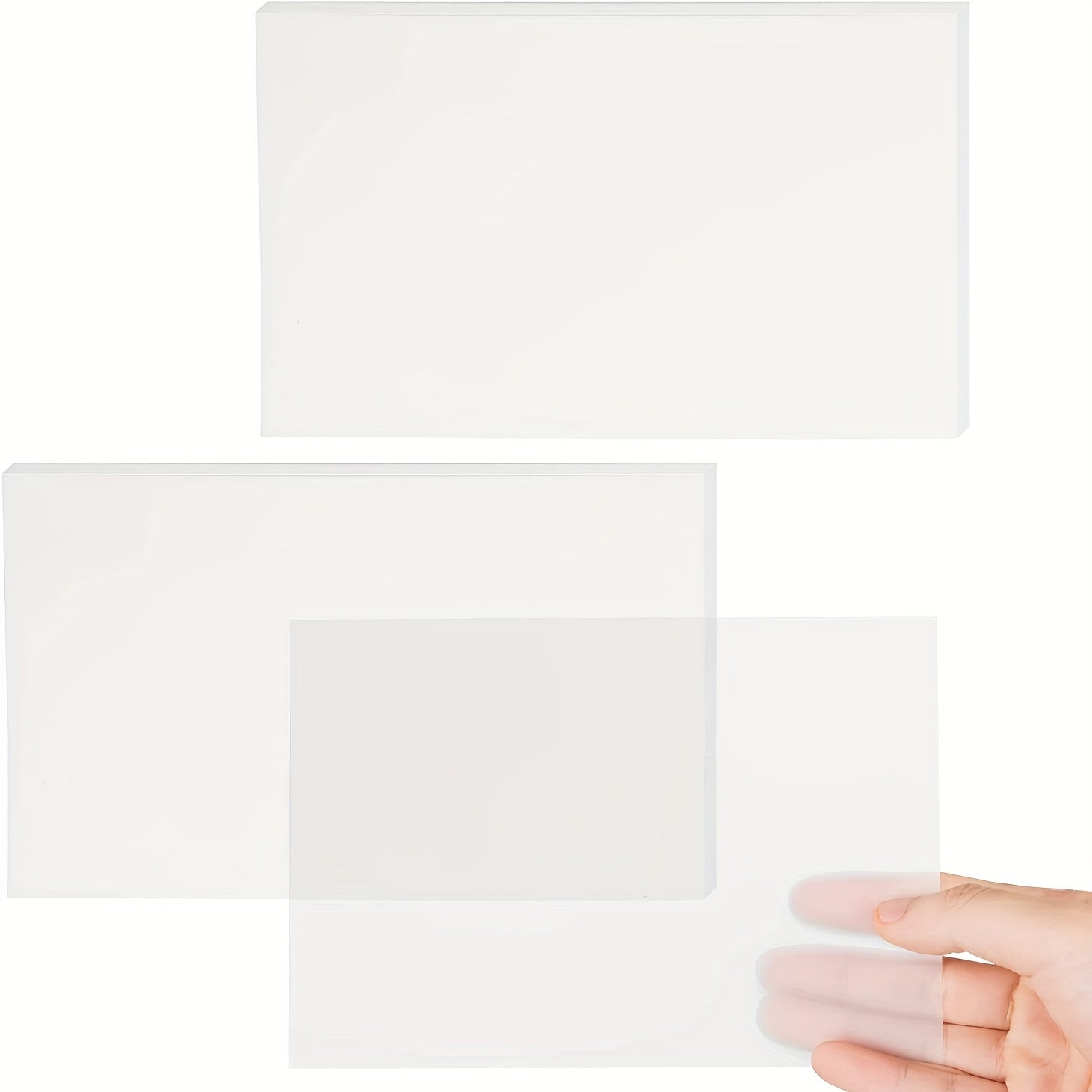 100 Sheets Transparent Liner Notes 7.62x12.7 Waterproof Adhesive Pad