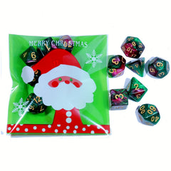 7pcs Polyhedral Dice For Role Playing Games With Gift Bag