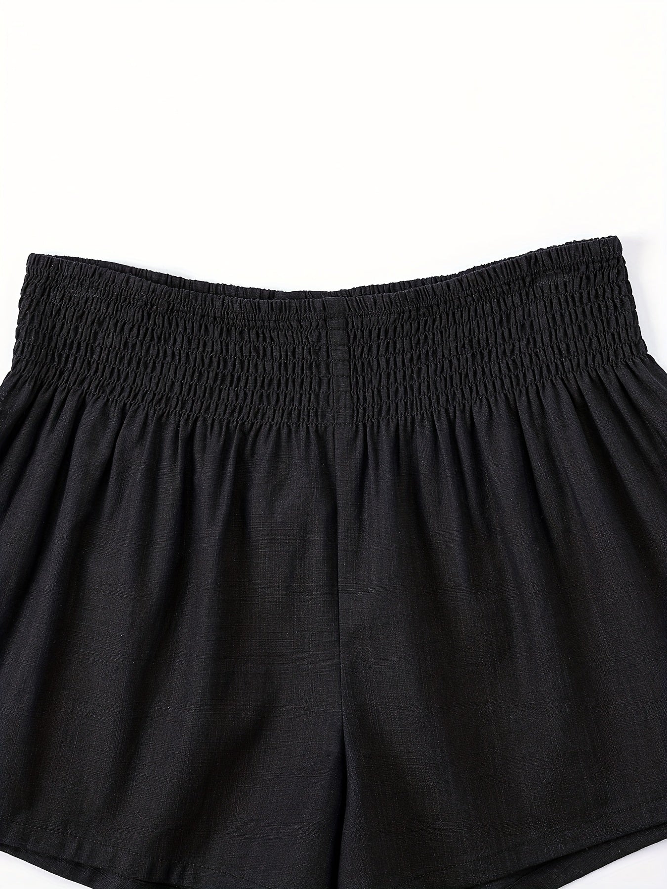 High Waist Solid Shorts Casual Every Shorts Women's Clothing