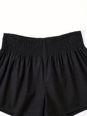 High Waist Solid Shorts Casual Every Shorts Women's Clothing