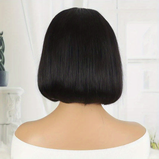 13X4 Bob Wig 180 Density Human Hair Lace Front Wig Bone Straight Glueless Wig