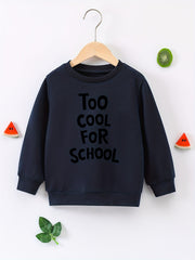 TOOL FOR SCHOOL Boys Sweatshirt Long Sleeve Crew Neck Tops