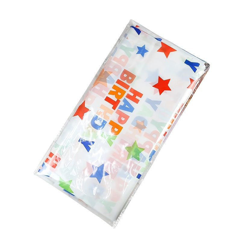 Star Style Event Party Birthday Tablecloth Peva Waterproof 137x274cm