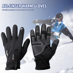 Cycling Winter Gloves Waterproof Windproof Warm Full Finger