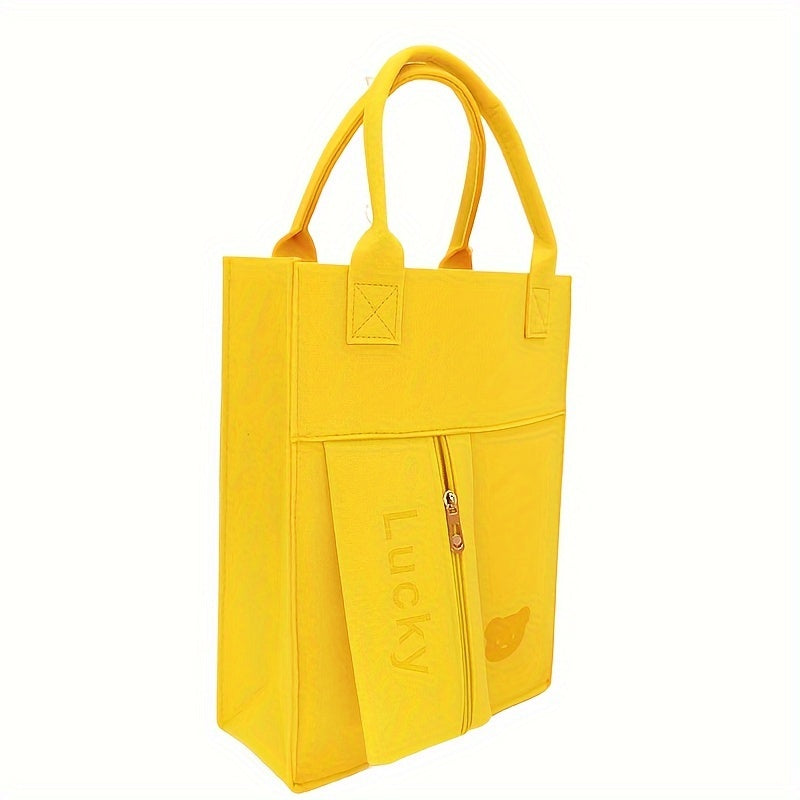 Felt School Supplies Storage Bag Large Capacity Tote Portable Shopping