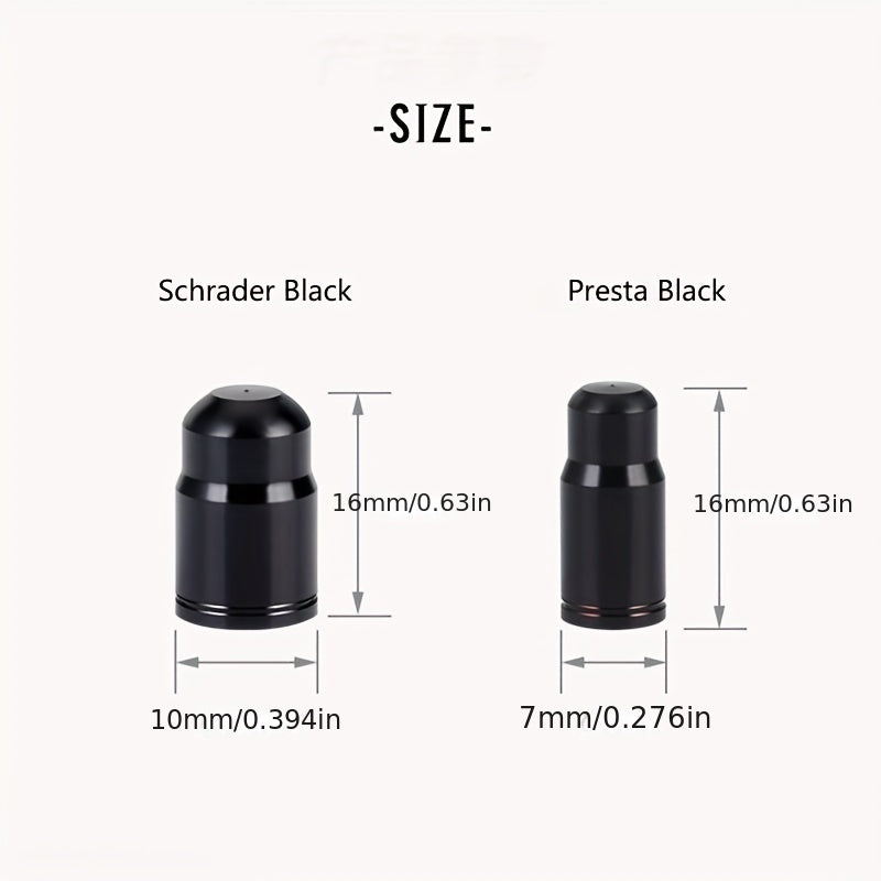 2PCS TOOPRE Bike Valve Caps Aluminum Alloy Vacuum Tire Law Compliant