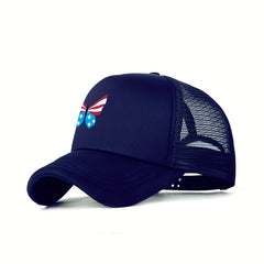 Butterfly Trucker Hat Mesh Baseball Cap Independence Patriotic