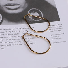 Glamorous 18k Plated Stainless Steel Earrings for Women and Girls