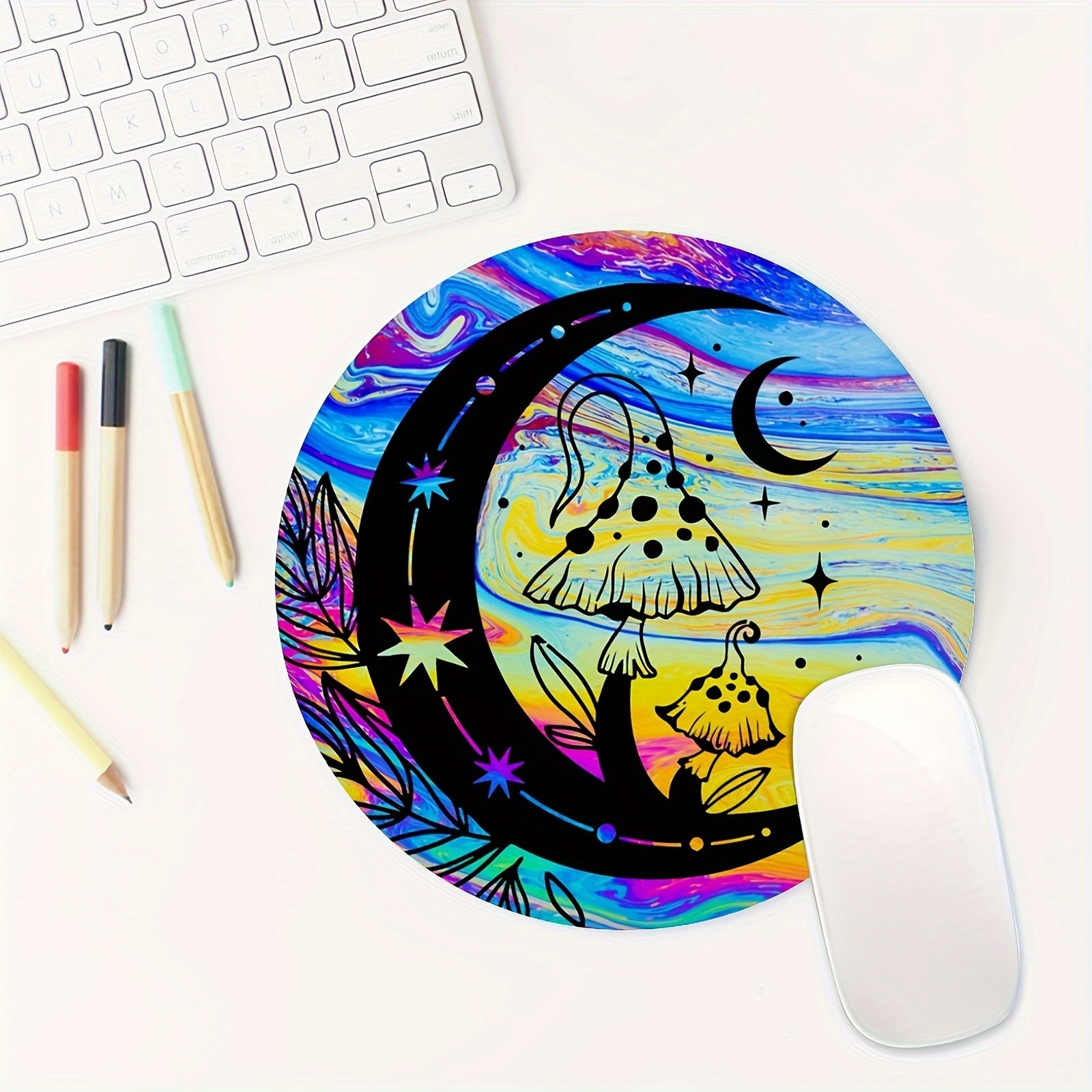 Moon Fairy Mouse Pad 7.87 X 7.87 Inc