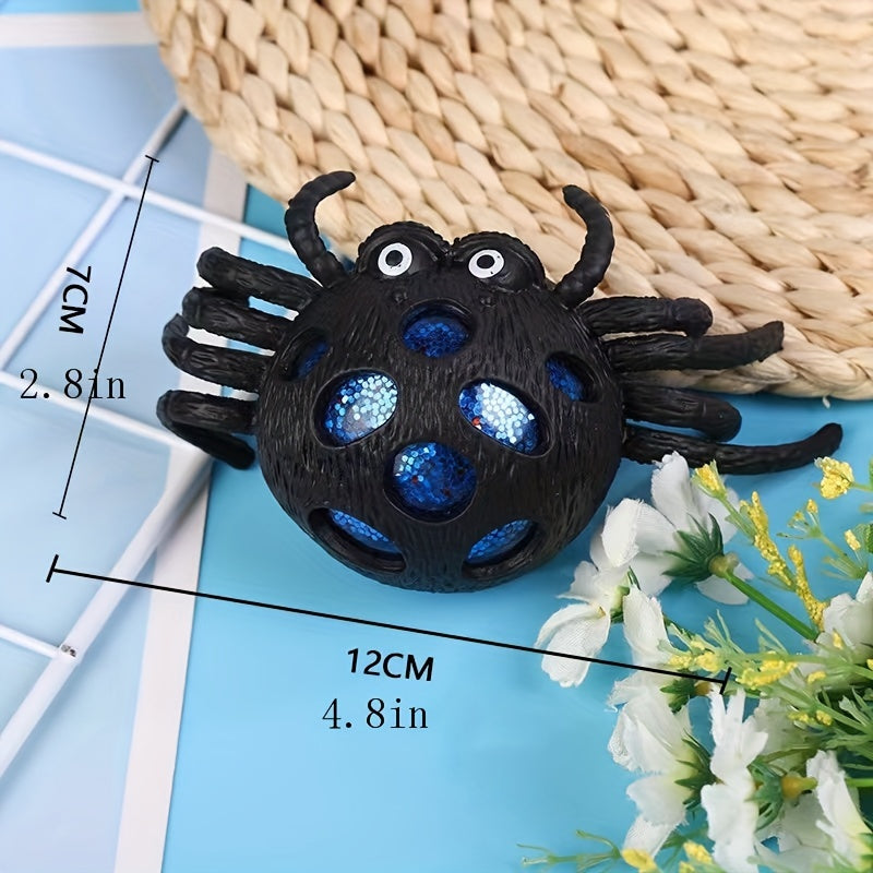 Halloween Squishy Stress Balls Fidget Toys Spider Squeeze Ball Toys For Kids