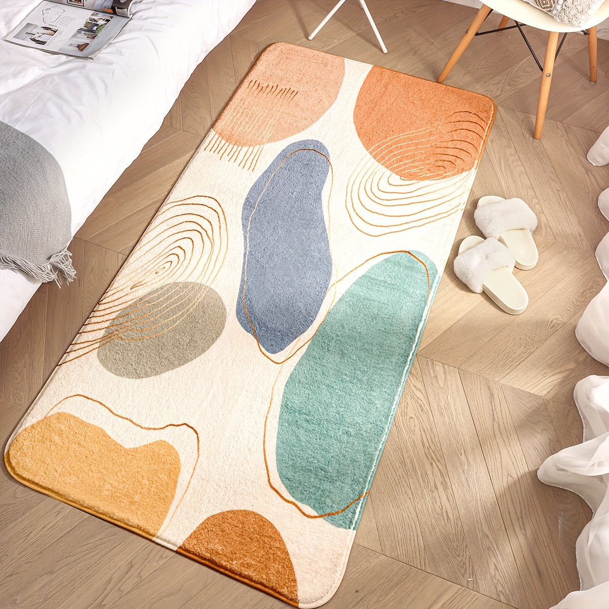 Soft Fluffy Area Rug for Bedroom Living Room - Colorful Shag Carpet