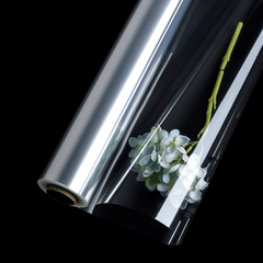 20pcs Transparent Flower Wrapping Paper Waterproof Plastic Roll